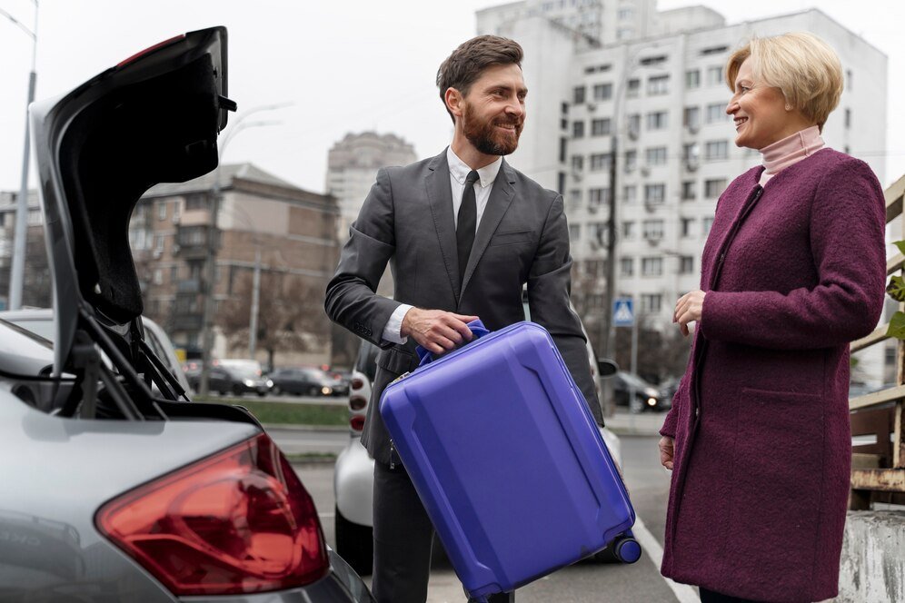 taxi driver female client interacting formal way_23 2149204531